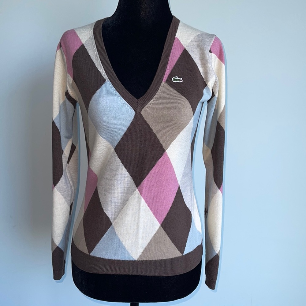 Lacoste Merino extra fine wool sweater. Size 38